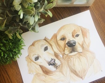 Pet Portrait// Watercolor Pet Painting