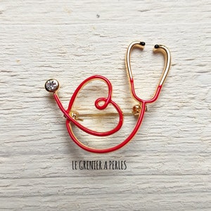 Stethoscope Brooch