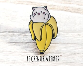 Pin/'s Chatbanane Bananacat kawaii cute enamel pin badge