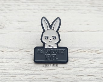 Enamel pin " Sarcastic bunny "