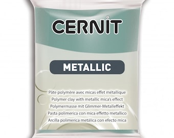 Pâte CERNIT Metallic Or Turquoise #054