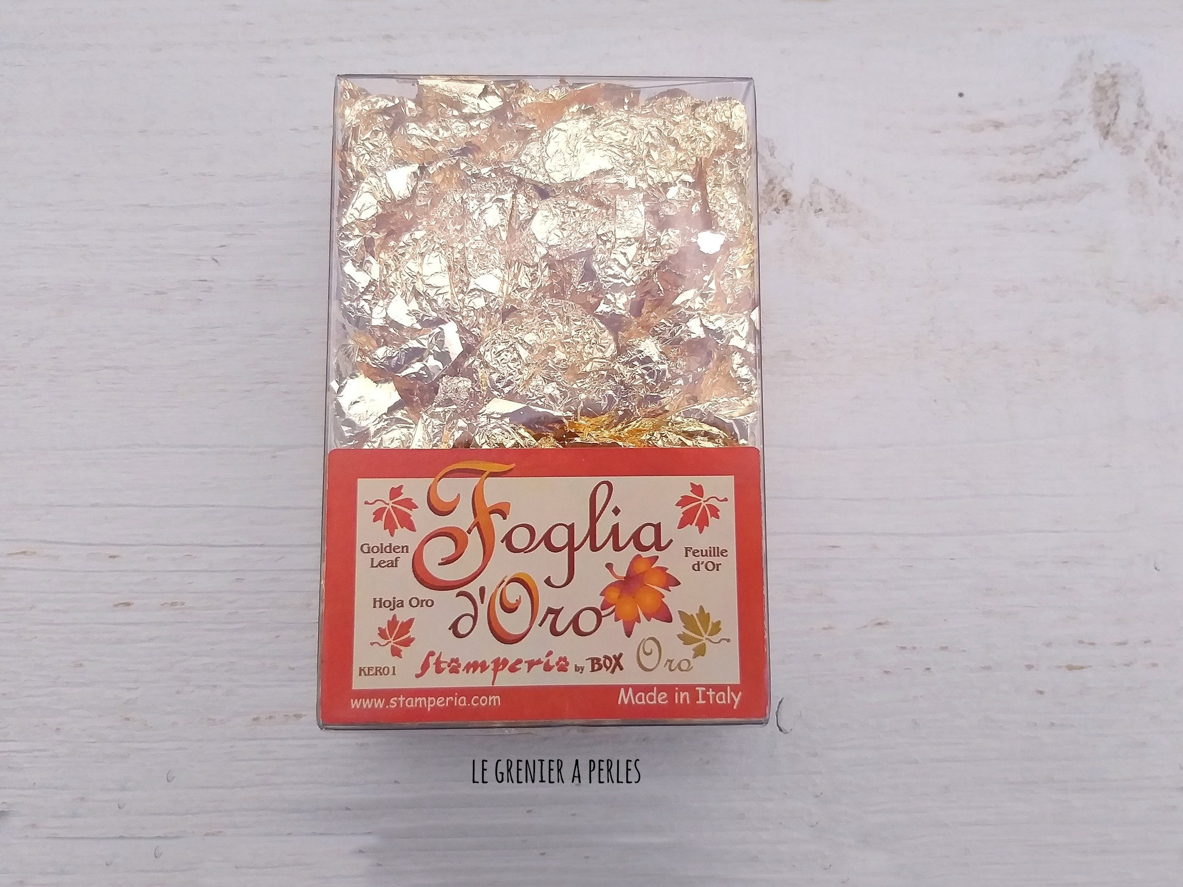 Feuilles d'or en Flocons Stamperia