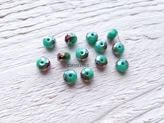 flat faceted beads