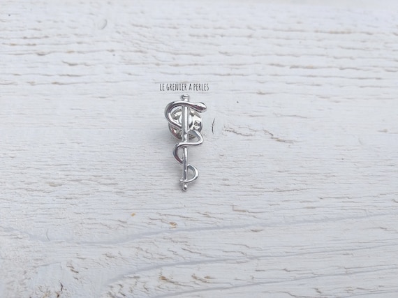 Pin S Caducee Medecin Infirmiere Caducee Medecine Argent Etsy