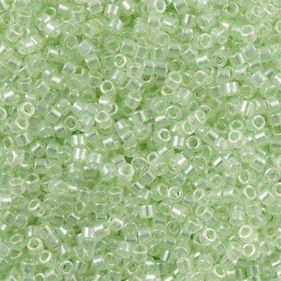 Japanese Delica Bead Tr Pale Green Mist Aprx 7.2 Gm
