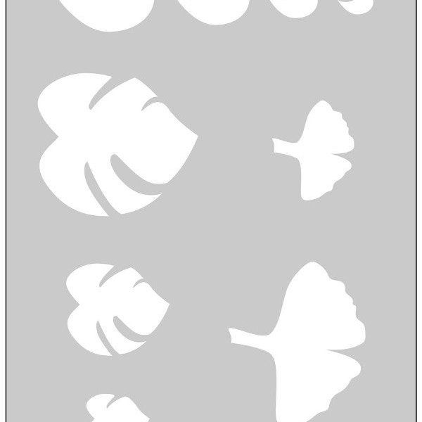 Gabarit " FEUILLES " Format A5( Gabarit Pâte Polymère )