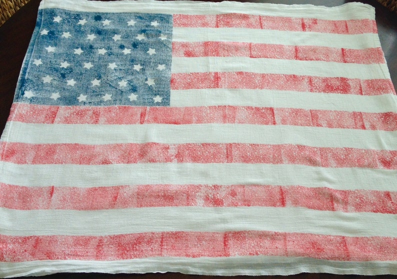 American Flag Swaddle Baby Blanket Newborn Photography Etsy