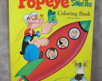 Popeye Coloring Book Etsy