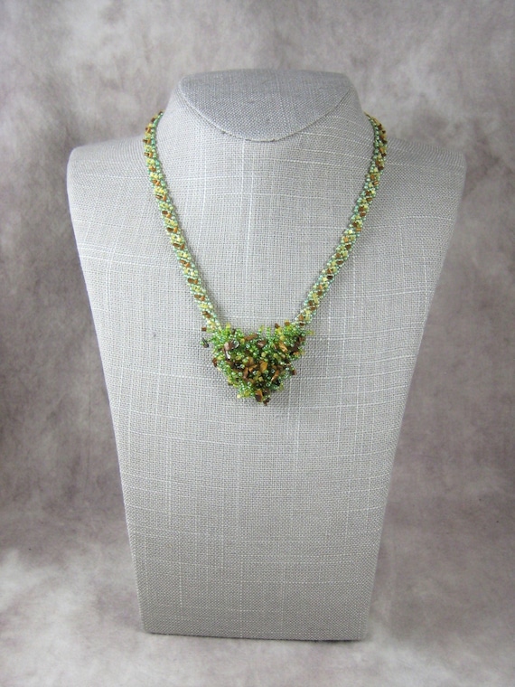Signed SEED BEAD Necklace by Clara Studio Sterlin… - image 1