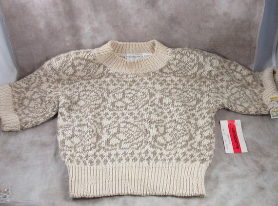 1980s NWT Liz Claiborne CROP Sweater Cotton/Ramie… - image 1