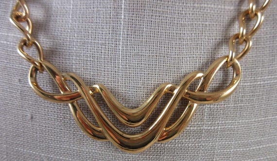 1980's NAPIER Choker Statement Necklace - Openwor… - image 2
