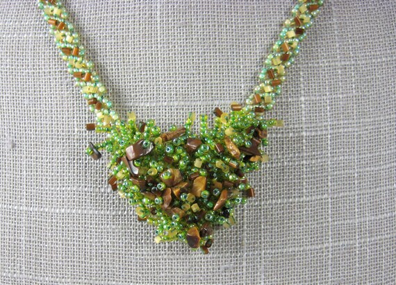 Signed SEED BEAD Necklace by Clara Studio Sterlin… - image 4