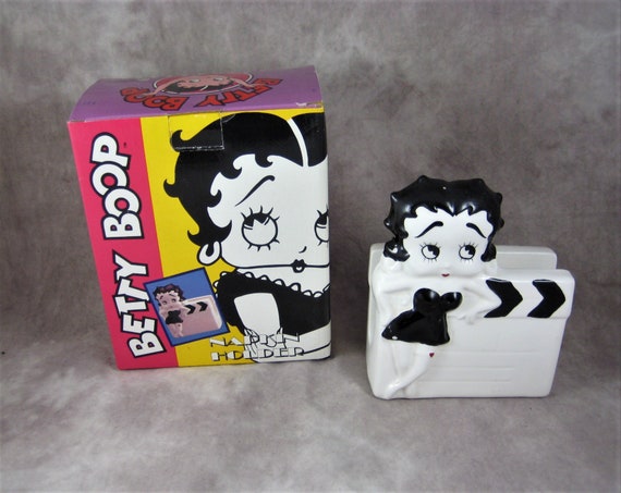 Betty Boop Napkin Holder Benjamin Medwin Black And White Etsy