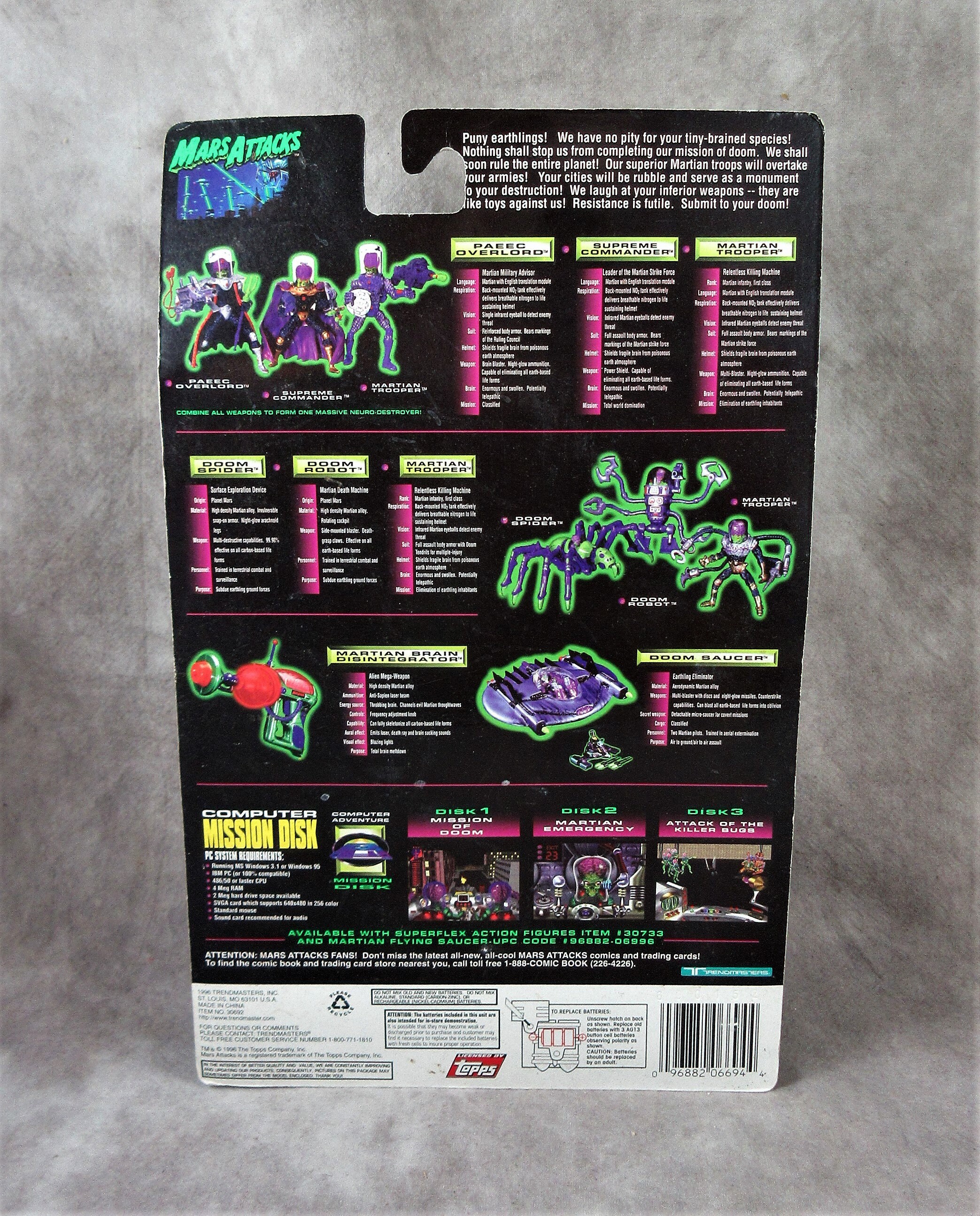 thumbnail image 2 of Mars Attacks! Martian Warrior Plastic Model Kit – 1:6 Scale, Moebius (MINT/SEALED) 16MMB15 2 of 5