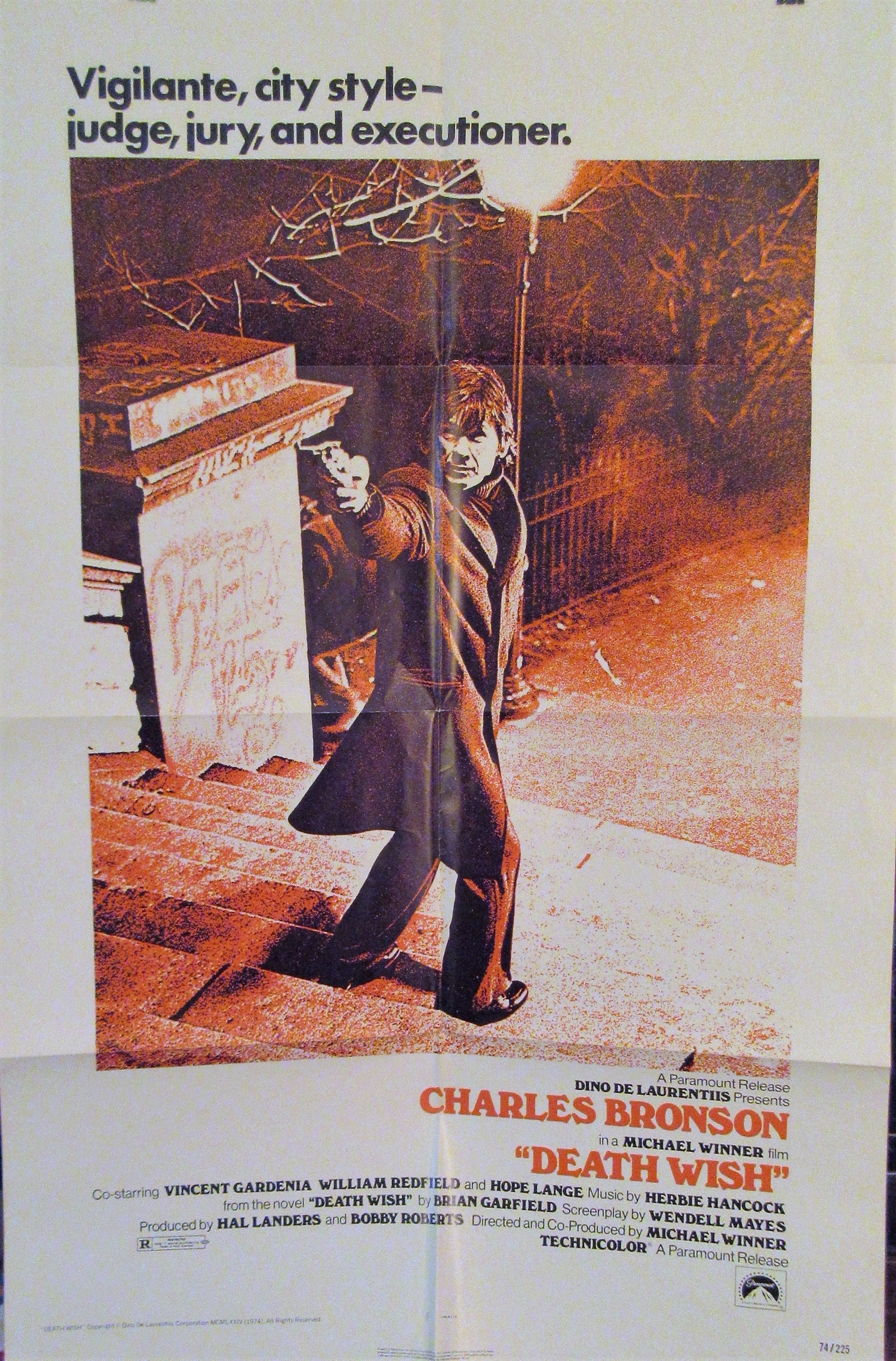 ロサンゼルス　DEATH WISH Ⅱ USオリジナル映画ポスター Death Wish 2 Movie Poster (13 x 30) - Item # MOVCB69563