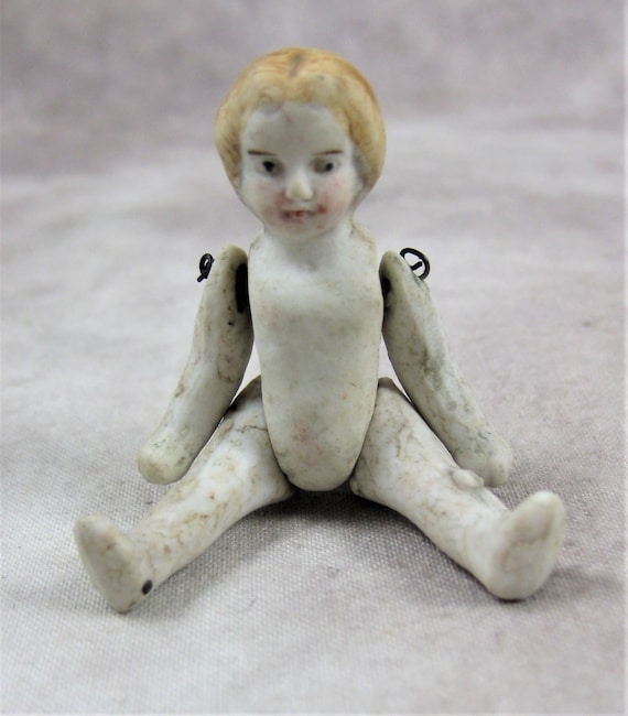 Buy German MINIATURE Articulated Bisque Dollhouse Parian Doll Online in  India 