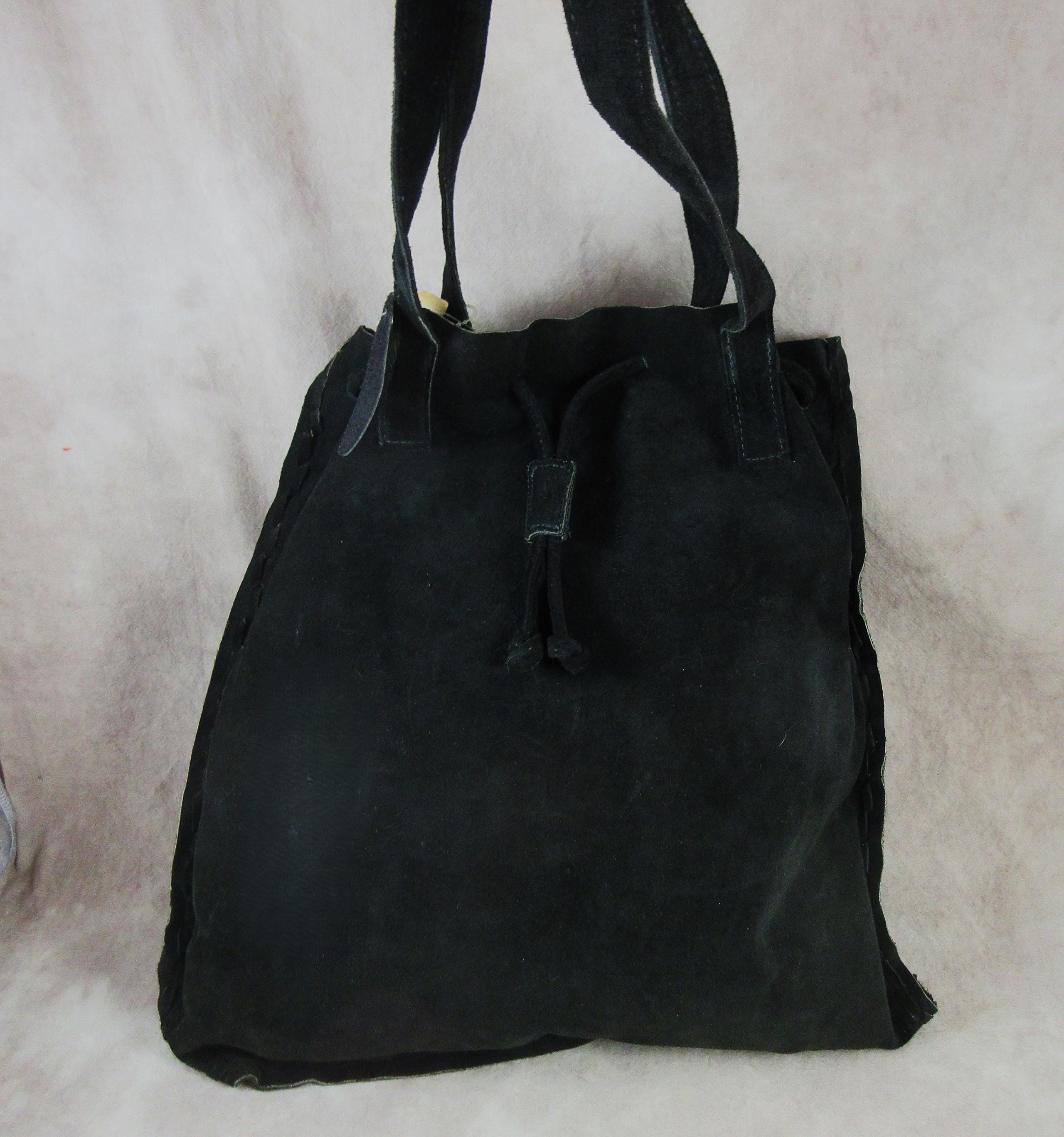 VINTAGE Cee Klein Accessories Woven Black Leather Raffia Backpack New Tags 90 Linea 1990 | Men main image 3