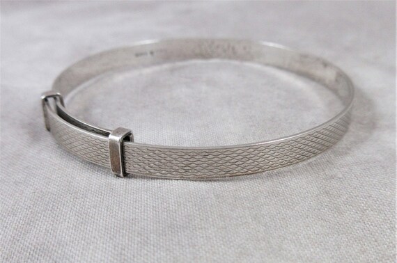 Vintage STERLING Silver Bracelet with Hallmarks -… - image 1