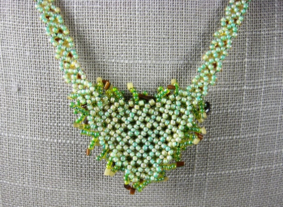 Signed SEED BEAD Necklace by Clara Studio Sterlin… - image 6