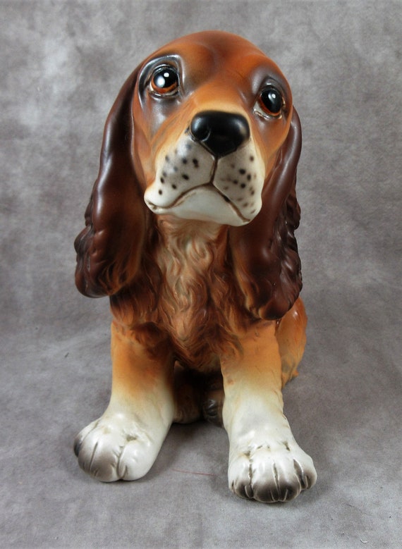 Cocker Spaniel Ceramic Dog Planter - Made in Japan R/B B/R