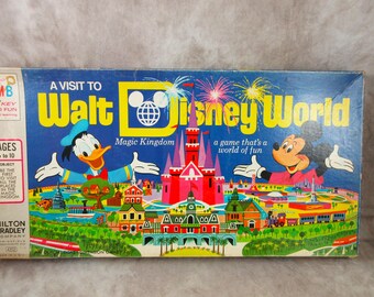 1972 A Visit to WALT DISNEYWORLD Magic Kingdom Milton Bradley