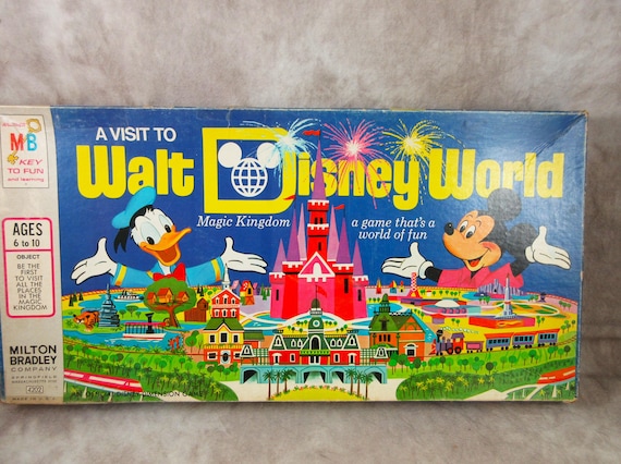 1972 A Visit to WALT DISNEYWORLD Magic Kingdom Milton Bradley