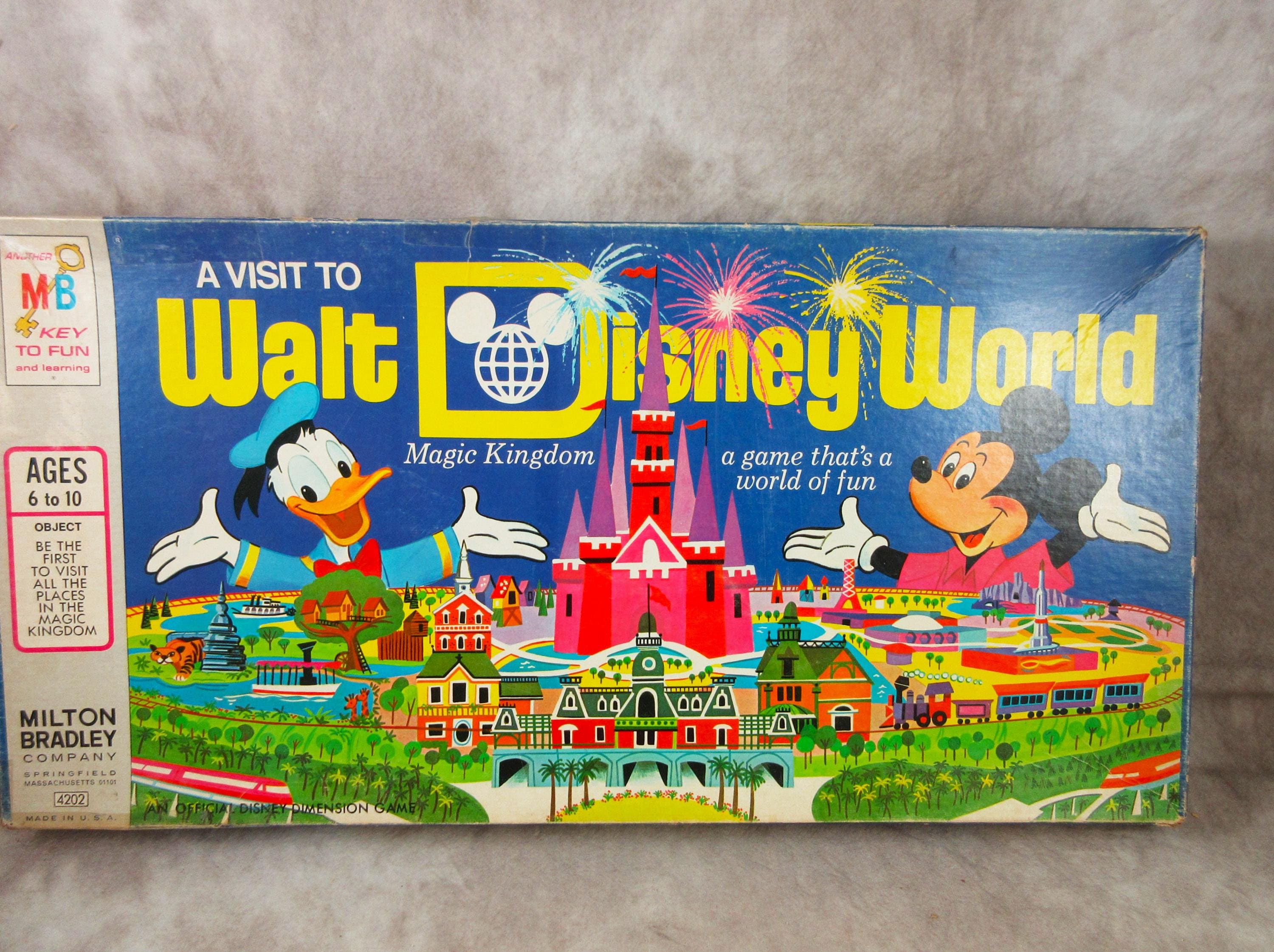 1972 A Visit to WALT DISNEYWORLD Magic Kingdom Milton Bradley