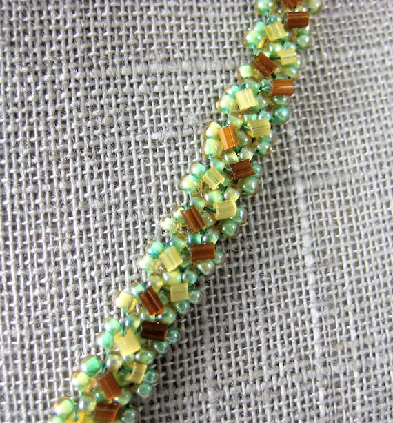 Signed SEED BEAD Necklace by Clara Studio Sterlin… - image 2
