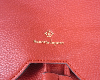 NANETTE LEPORE Arabelle Vegan Pebble Leather Purse Can Convert