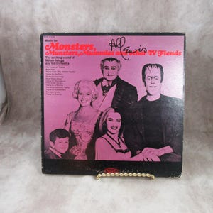 Autographed 1964 Music For Monsters, MUNSTERS, Mummies & Fiends Vinyl LP Record - Signed by Al Lewis - Halloween Soundtrack Themes - Delugg