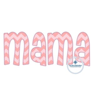 Mama Applique Embroidery Design Diamond Finishing Edge Grandma Mother&#39;s Day Gift Three sizes 5x7, 6x10, and 8x12 Hoop