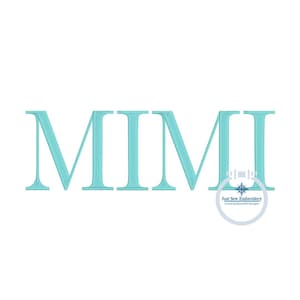 MIMI Embroidery Design One Size Grandma Mother&#39;s Day Gift 8x12 Hoop