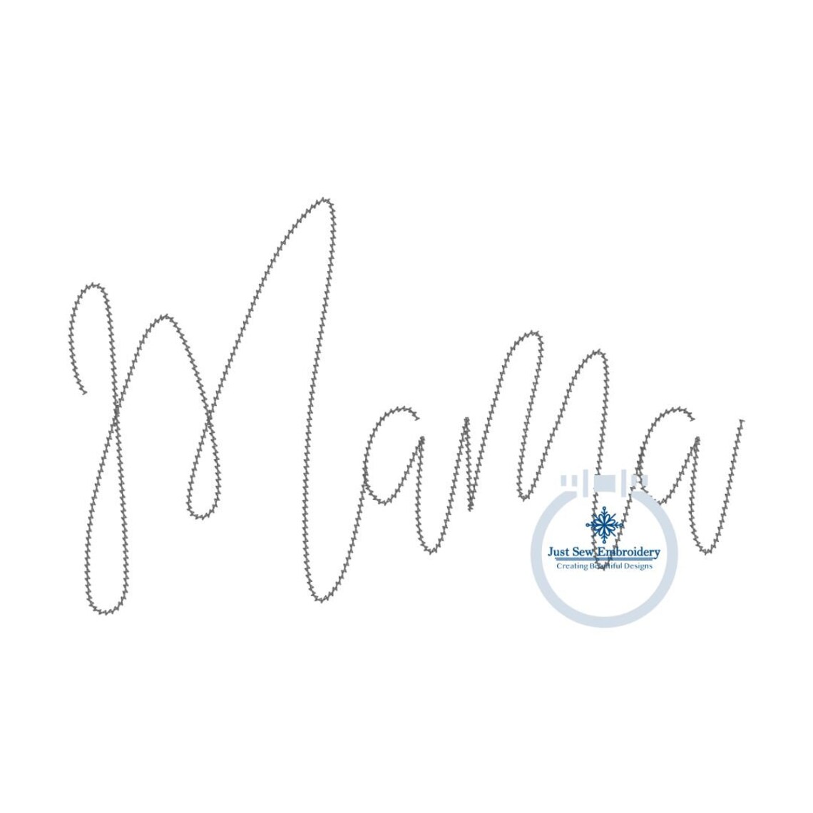 MAMA Script Chenille Yarn Applique Embroidery Design Mother's Day Gift ...