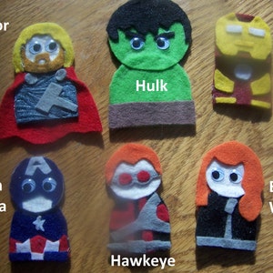 Avengers Finger Puppets Pattern & Tutorial