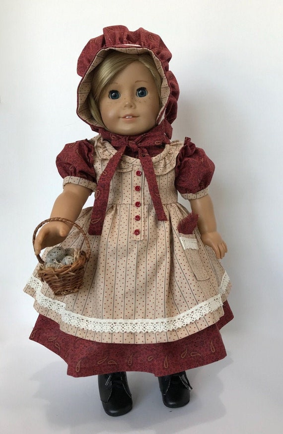 American Girl Doll: Rust Paisley Pioneer Girl | Etsy