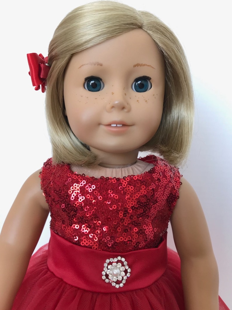 American Girl Doll Ruby Red Gown Etsy