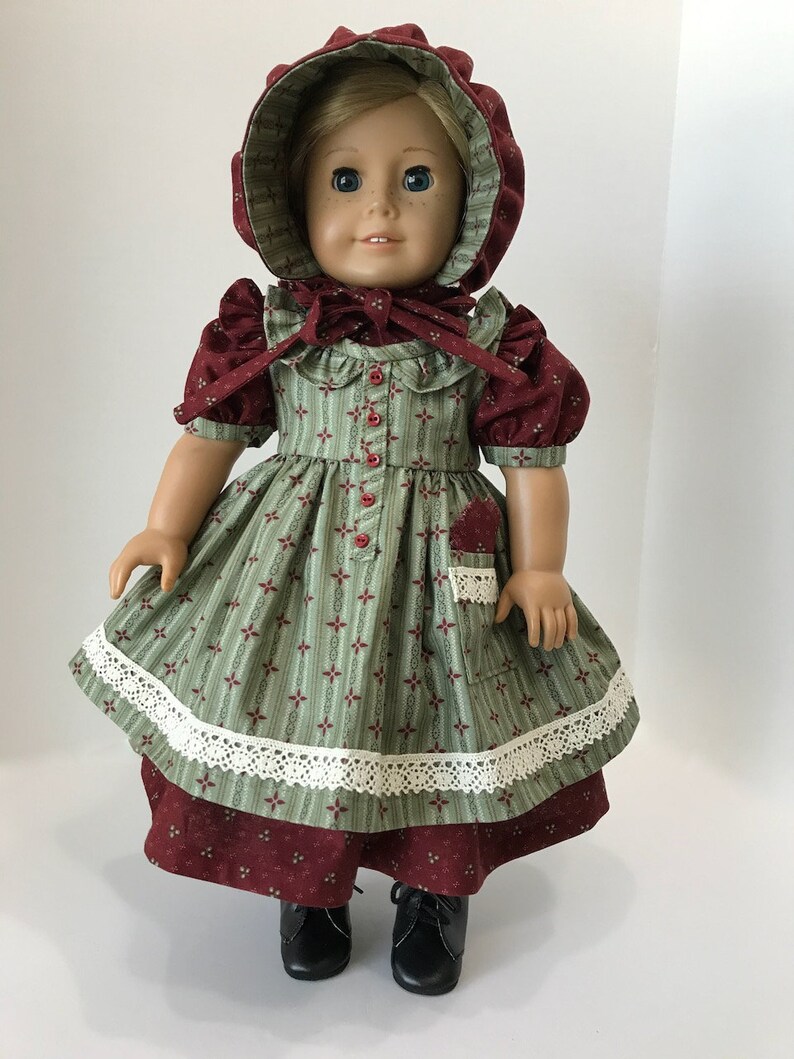 American Girl Doll: Wine and Sage Pioneer Girl | Etsy