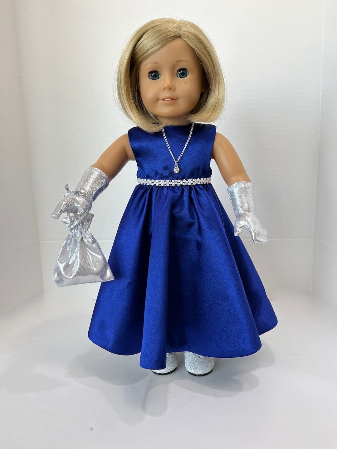 Eighteen Inch Doll: Royal Blue Gown - Etsy