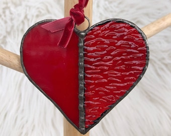 Stained Glass Heart Ornament