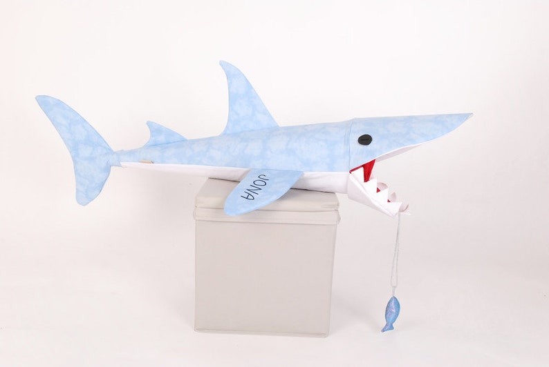 Silas the shark, light blue XXL the original image 2