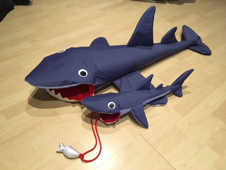 Sewing instructions and pattern school cone Silas the shark image 6