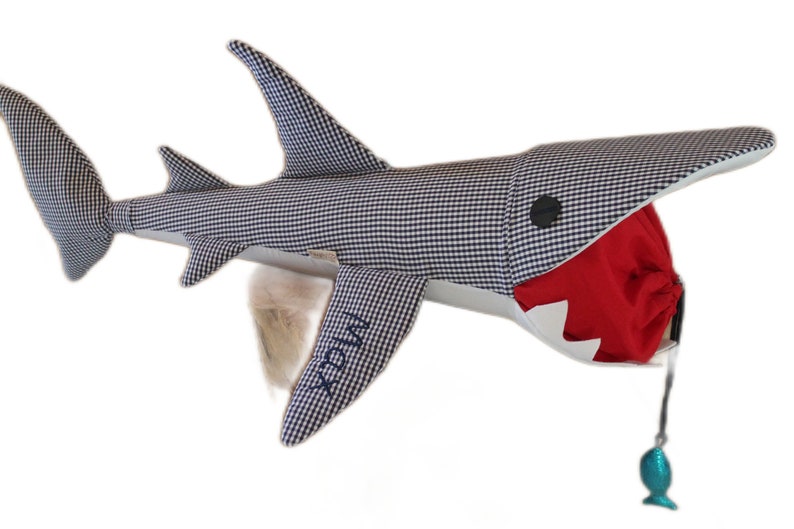 Silas der Hai, Karo blau das Original Bild 2