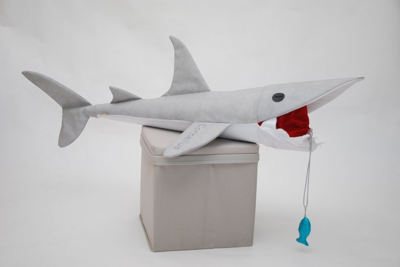 Sewing instructions and pattern school cone Silas the shark image 2