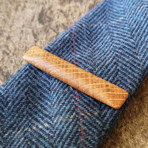 Irish Whiskey Barrel wooden tie clip. Groom gift, Groomsmen gift, Tie pin,Unique gifts for him, Anniversary gift 5 years,Gift for men
