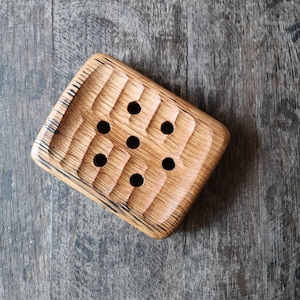 Hand Carved Soap Dish: Sustainable Irish Whiskey Barrel Wood