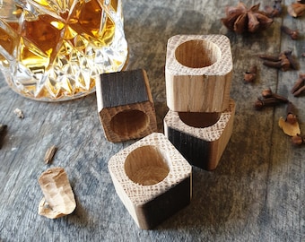 Whiskey Ice Blocks made from Recycled Irish Whiskey Barrels (Set of 4)-Whiskey stones,Whiskey drinker,Whiskey lovers gift,Gifts for him