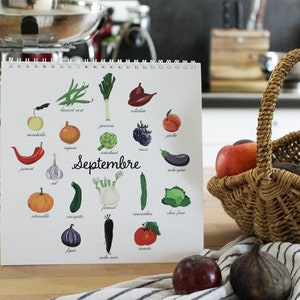 Calendrier légumes de saisons, perpétuel