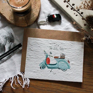 Carte à planter Vespa, la Dolce Vita