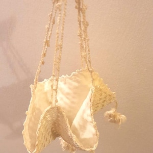 Victorian crochet handing cradel