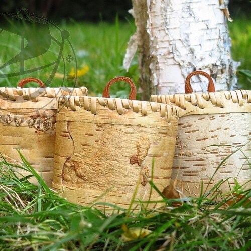 Oval Handmade Birch Bark Box Pd22 Etsy